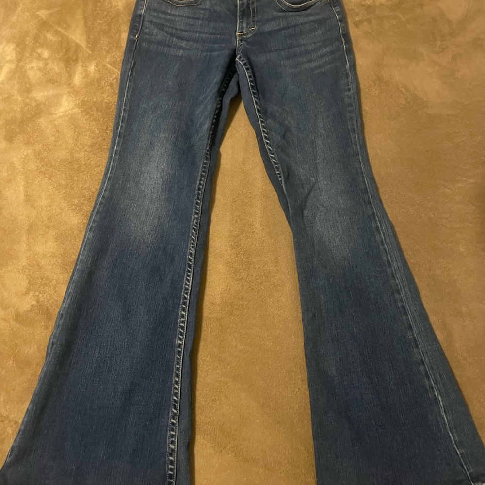 Lucky Brand Blue Flare Jeans ladies 28 low rise